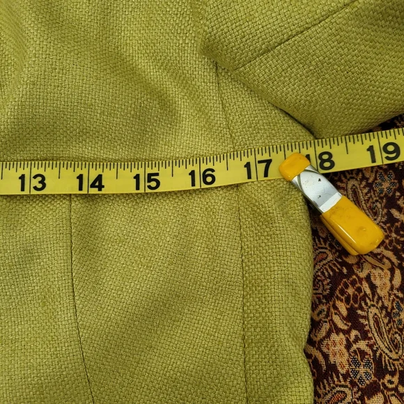 Akris Lime Green Blazer Size 10 - Picture 5 of 15
